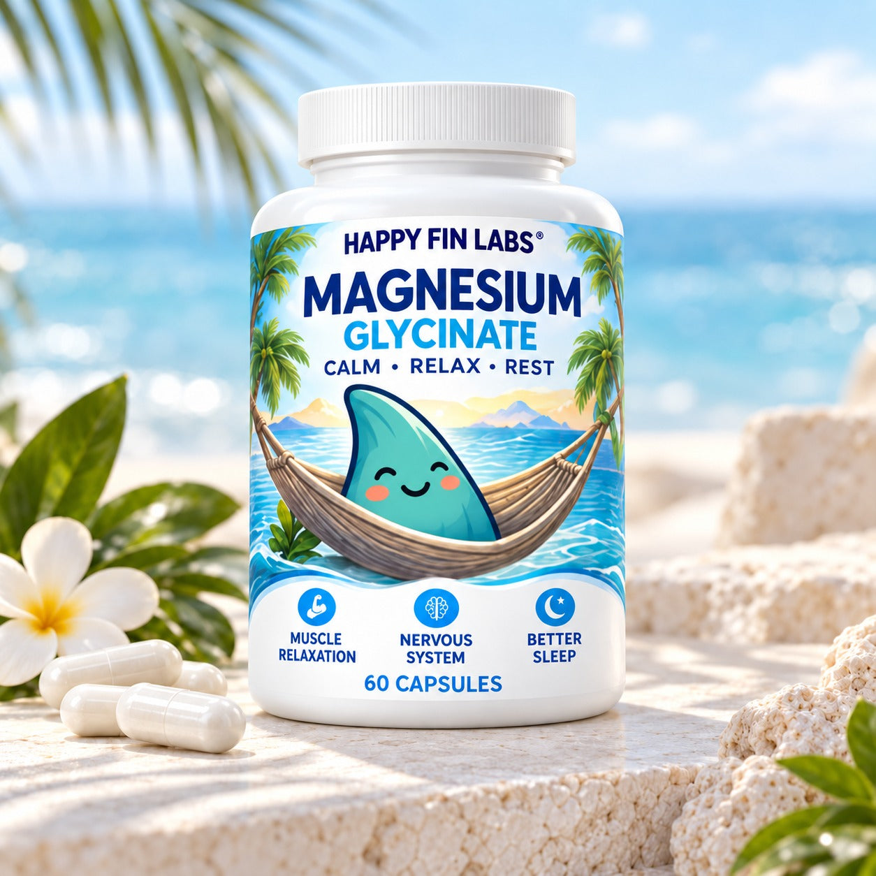 Happy Fin Labs Magnesium Glycinate Capsules