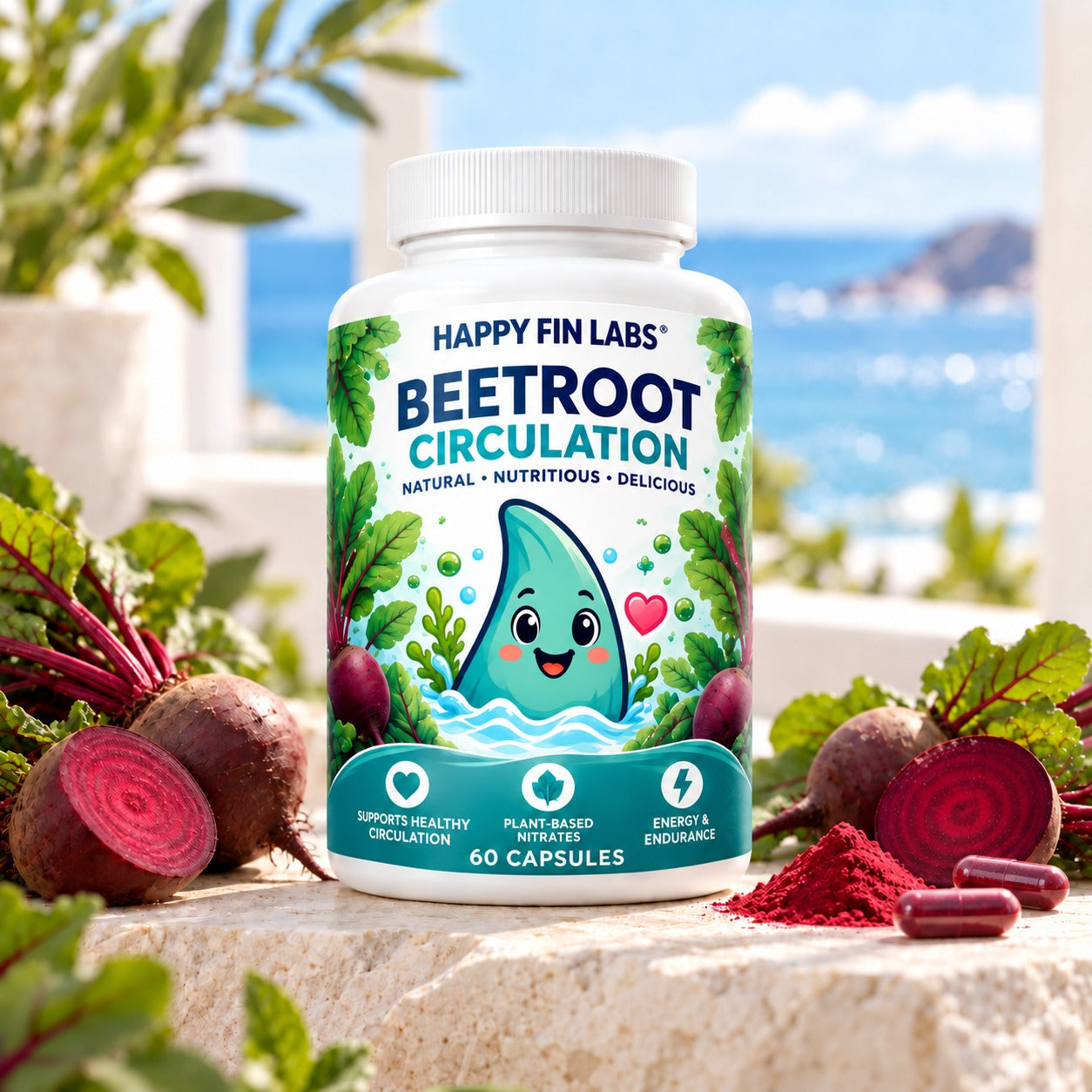 Happy Fin Labs Beetroot Capsules