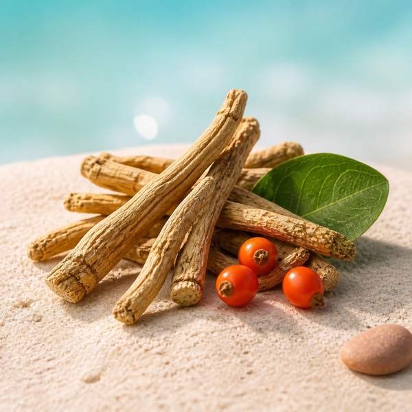 Ashwagandha ingredient still life