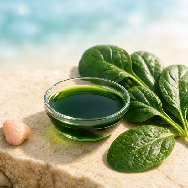 Chlorophyll ingredient still life