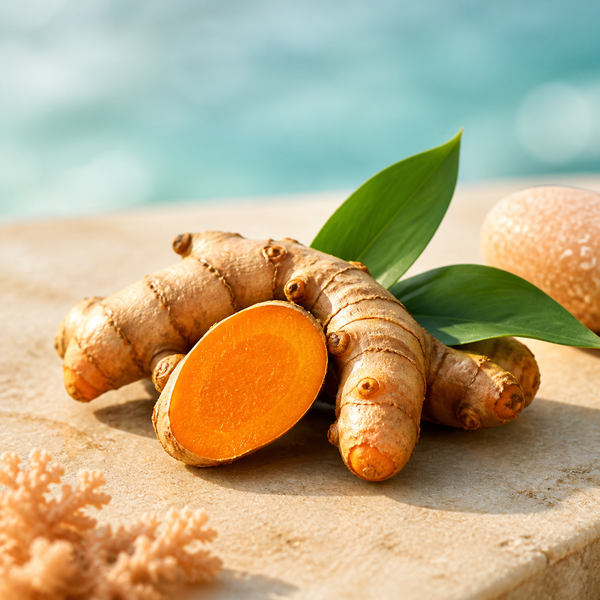Turmeric ingredient still life